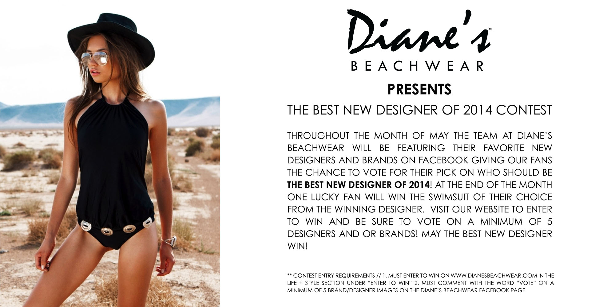 Diane's Beachwear Presents the 1st Annual Best New Designer of 2014 Contest!