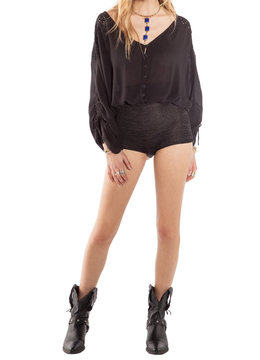 AMUSE SOCIETY INDIE WOVEN TOP