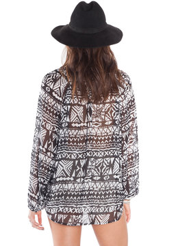 AMUSE SOCIETY PIPER WOVEN BLOUSE clothing tops