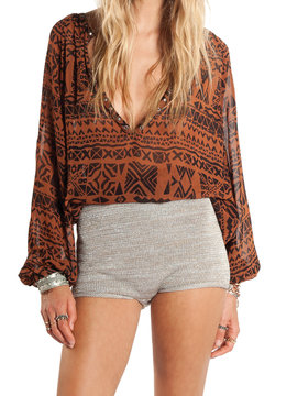 AMUSE SOCIETY PIPER WOVEN BLOUSE clothing tops