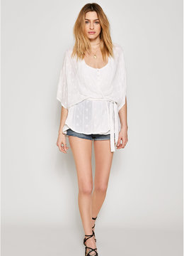 AMUSE SOCIETY PRIMROSE WOVEN TOP