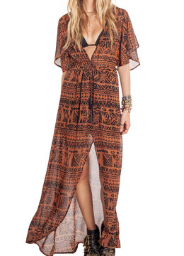 AMUSE SOCIETY RAIN DEEP V DRESS