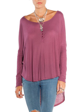 AMUSE SOCIETY RILEY DRAPEY L/S TOP