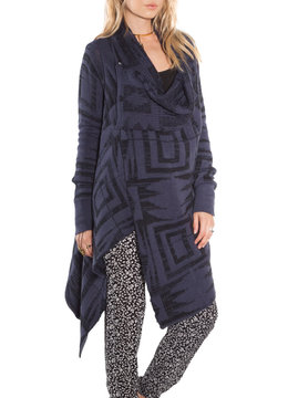 AMUSE SOCIETY VENA WRAP SWEATER clothing sweaters/jackets