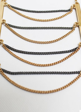 BEACH SPECIALS LONG TRIANGLE DANGLE NECKLACE accessories jewelry