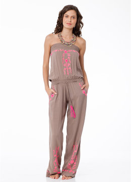 BEACH FEVER NEON HIPPIE JUMPER clothing rompers/jumpsuits