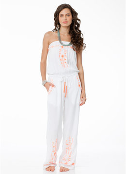 BEACH FEVER NEON HIPPIE JUMPER clothing rompers/jumpsuits