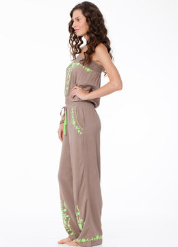 BEACH FEVER NEON HIPPIE JUMPER clothing rompers/jumpsuits