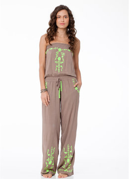 BEACH FEVER NEON HIPPIE JUMPER