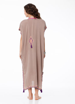 BEACH FEVER NEON INDIAN LONG KAFTAN clothing tops