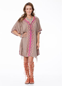 BEACH FEVER NEON INDIAN TUNIC