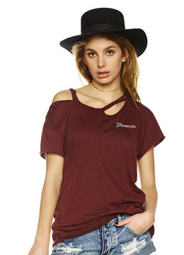 BEACH RIOT MAMASITA RIPPED TEE clothing tops