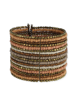 BEACH SPECIALS 2IN WIDE BEADED CUFF
