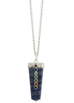 BEACH SPECIALS BLUE STONE CHAKRA NECKLACE