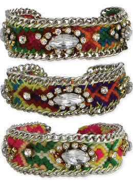 BEACH SPECIALS CHAIN AND CRYSTAL BRACELET