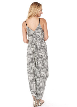 BEACH SPECIALS DEEP V DRAPED ROMPER clothing rompers/jumpsuits