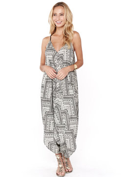 BEACH SPECIALS DEEP V DRAPED ROMPER