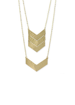 BEACH SPECIALS DOUBLE CHEVRON NECKLACE
