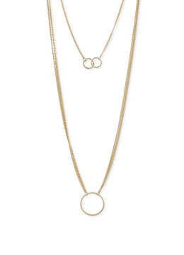 BEACH SPECIALS DOUBLE RING NECKLACE