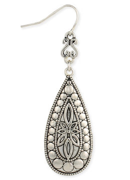 BEACH SPECIALS EMBOSSED TEARDROP EARRINGS