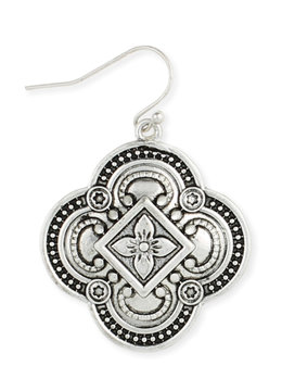 BEACH SPECIALS ENGRAVED CLOVER EARRINGS