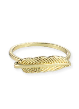 BEACH SPECIALS FEATHER MIDI RING accessories jewelry