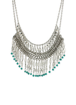 BEACH SPECIALS GLASS BEADED STATEMENT NECKLACE