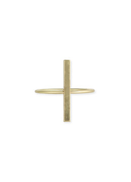 BEACH SPECIALS GOLD CROSS RING