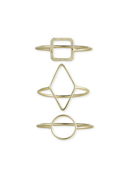 BEACH SPECIALS GOLD MINIMALIST SHAPE RING