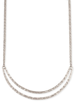 BEACH SPECIALS HAMMERED CRESCENT NECKLACE