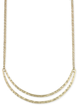 BEACH SPECIALS HAMMERED CRESCENT NECKLACE accessories jewelry