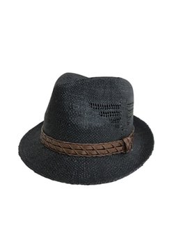 BEACH SPECIALS LEATHER STRAP FEDORA