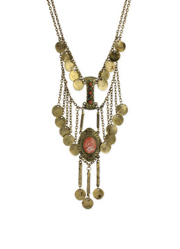 BEACH SPECIALS MEDALLION GYPSY NECKLACE