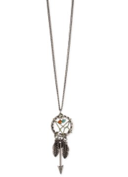 BEACH SPECIALS METAL AND STONE NECKLACE