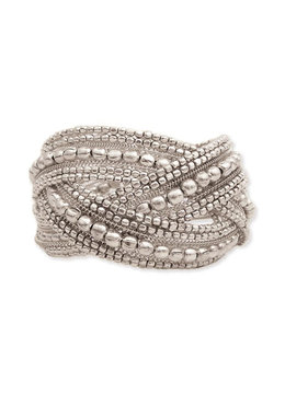 BEACH SPECIALS METAL BEAD BRAIDED BRACELET