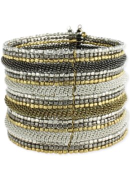 BEACH SPECIALS MULTI BEAD WIRE CUFF accessories jewelry