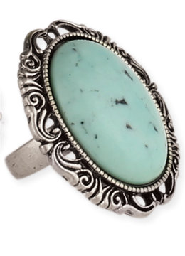 BEACH SPECIALS OVAL TURQUOISE RING