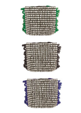 BEACH SPECIALS SILV BEADS STRETCH BRACELET