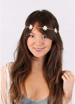 BEACH SPECIALS SUEDE YELLOW DAISY HAIR S