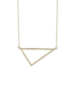 BEACH SPECIALS TRIANGLE GOLD NECKLACE