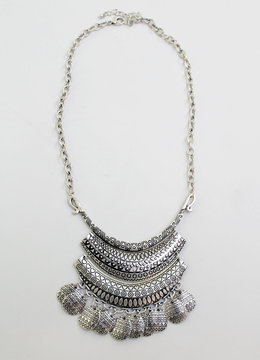 BEACH SPECIALS TRIBAL PLATE DANGLE NECKLACE accessories jewelry