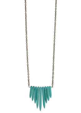 BEACH SPECIALS TURQUOISE SPIKE NECKLACE