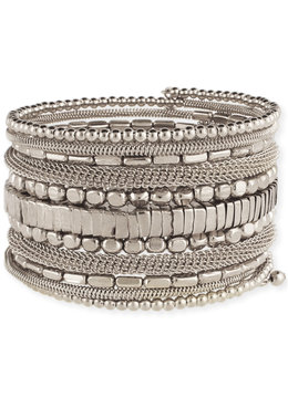 BEACH SPECIALS MIXED TEXTURE COIL BRACELET accessories jewelry