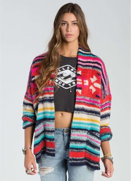 BILLABONG EYE SPY YOU CARDIGAN clothing sweaters/jackets