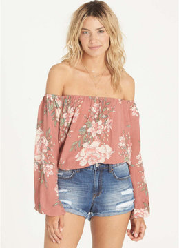 BILLABONG MI AMORE OFF SHOULDER TOP