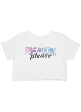 BILLABONG PLEASE BEACH CUT OFF TEE clothing tops