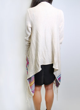 BILLABONG SNEAK PEAK FRINGE CARDIGAN clothing tops
