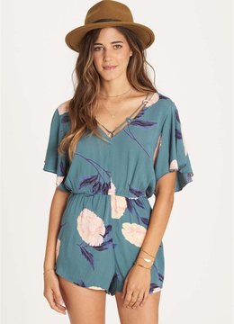 BILLABONG STRAP UP PRINTED ROMPER