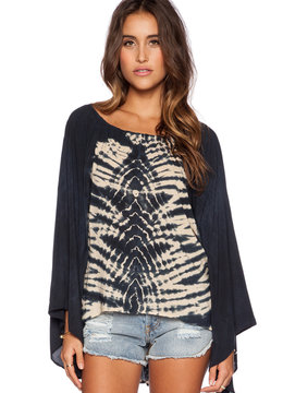 BLUE LIFE KIMONO SLEEVE BLOUSE clothing tops