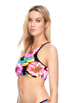 BODY GLOVE SUNLIGHT LEELO HIGH NECK TOP swim separates